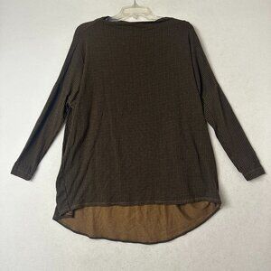 Bryn Walker top sz S‎ Houndstooth check Siron Rayon oversized  Dark Academia